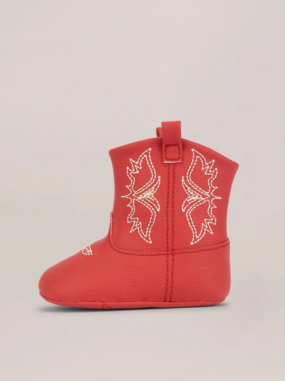 Jujube Eco Steps Baby Western Boots in Cherry Red
